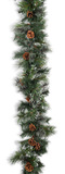 Oregon Pine 9′ Garland With Warm White LED Lights thumbnail 2