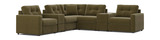 ModularOne 7 Piece Sectional With 3 Power Reclining Chairs - Moss thumbnail 2