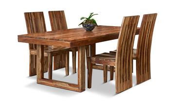 Preston Solid Sheesham Table With 4 Chairs