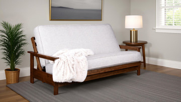 Crosby Standard Futon With Natural Beauty Cloud Cover