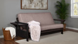 Borden Futon With Side Table With Natural Beauty Taupestone Cover thumbnail 6