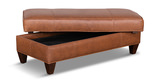 7000 Finch Leather Ottoman thumbnail 3