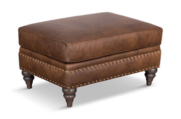 Winslow Leather Ottoman