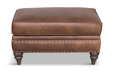 Winslow Leather Ottoman thumbnail 2