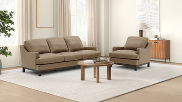 Langley Leather Sofa
