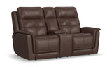 Ranger Leather Power Reclining Loveseat With Console thumbnail 2