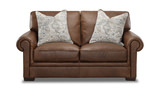 Clara Leather Loveseat thumbnail 1