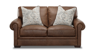 Clara Leather Loveseat