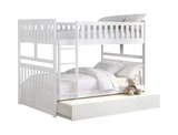 Atlantis Twin/Twin Bunk With Ladder - White thumbnail 2