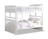 Atlantis Twin/Twin Bunk With Ladder - White thumbnail 1