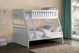 Atlantis Twin/Full Bunk With Ladder - White thumbnail 2