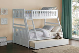Atlantis Twin/Full Bunk With Ladder - White thumbnail 3