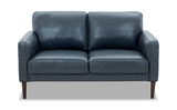 Prescott Leather Loveseat thumbnail 1