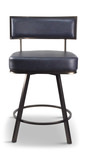 Zenith 24″ Navy Swivel Counter Stool thumbnail 2