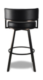 Liam 30″ Black Swivel Bar Stool thumbnail 4