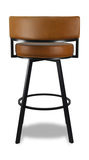 Liam 30″ Caramel Swivel Bar Stool thumbnail 4