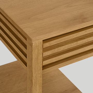 Celeste Chairside Table - Light Oak