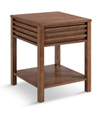 Celeste End Table - Brown Oak thumbnail 1