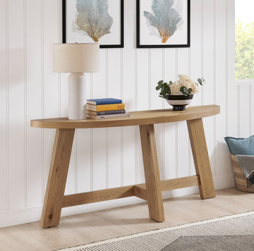 Etta Sofa Table - Natural Oak