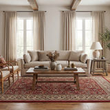 Ariana Red/Ivory/Blue/Green Area Rug - 12′0″ X 15′0″ thumbnail 3