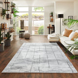 Kolkata Ivory & Light Gray Area Rug - 7′10″ x 10′0″ thumbnail 2