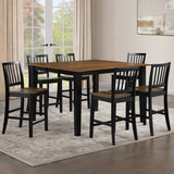 Janice Counter Dining Table With 6 Counter Stools thumbnail 2
