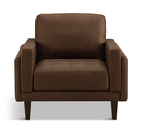 Whinny Leather Chair - Brown thumbnail 2