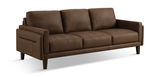 Whinny Leather Sofa - Brown thumbnail 2