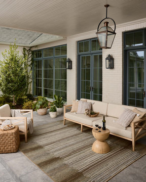 Saylor Earth/Natural Indoor/Outdoor Area Rug - 5′0″ X 7′7″