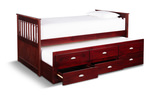 Chanhassen Twin Captains Bed - Cherry thumbnail 3