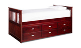 Chanhassen Twin Captains Bed - Cherry thumbnail 1