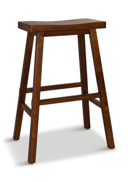 Medina 30″ Saddle Bar Stool - Tobacco
