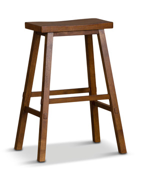Medina 30″ Saddle Bar Stool - Tobacco
