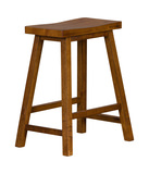 Medina 24″ Saddle Counter Stool - Tobacco thumbnail 4