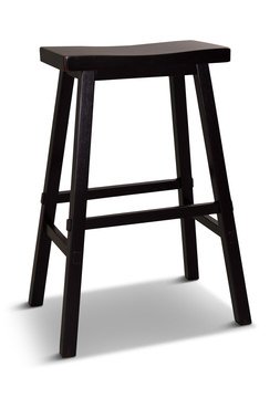 Medina 30″ Saddle Bar Stool - Black