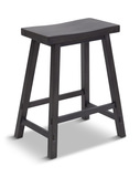 Medina 24″ Saddle Counter Stool - Slate thumbnail 1