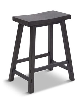 Medina 24″ Saddle Counter Stool - Slate