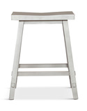 Medina 24″ Saddle Counter Stool - White thumbnail 2