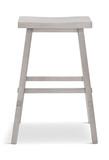 Medina 30″ Saddle Bar Stool - White thumbnail 2