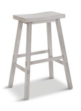 Medina 30″ Saddle Bar Stool - White thumbnail 1