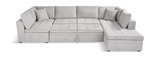 Shay 3 Pc Sectional With Pop-Up Trundle With Left Chaise thumbnail 2