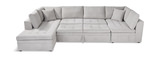 Shay 3 Piece Sectional With Pop-Up Trundle And Chaise - Left Facing Chaise thumbnail 2