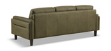 Whinny Leather Sofa - Olive Green  thumbnail 3