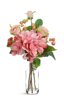 14.5″ Rose/Hydrangea  