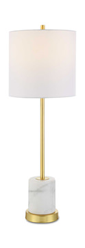 Turret Gold Buffet Lamp