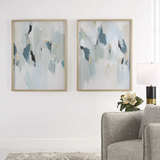 Seabreeze Abstract Framed Canvas Prints Set/2 thumbnail 7