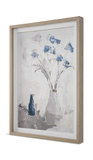 Blue Flowers In Vase Framed Print thumbnail 5