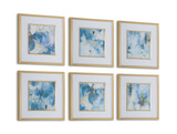 Fresh Start Blue Abstract Prints Set/6 thumbnail 5