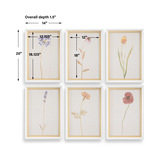 Wild Flourish Framed Floral Prints Set/6 thumbnail 3