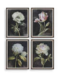 Florals On Black Framed Prints Set/4 thumbnail 1